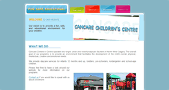 Desktop Screenshot of cancarechildcarecentre.com